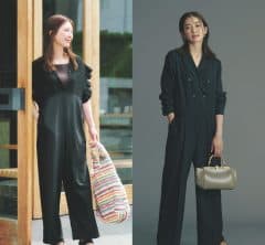 黒ワンピよりオシャレ上級者感!?周りと差がつく【黒オールインワン】〈3選〉