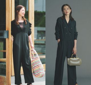 黒ワンピよりオシャレ上級者感!?周りと差がつく【黒オールインワン】〈3選〉