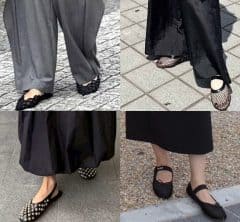 メッシュ、レース、スタッズ…2025「フラットシューズ」最新事情！足元で一気に今っぽさ倍増