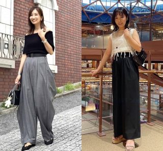 【STORY読者スナップ】40代の「ワイドパンツ」着こなしお手本【５選】！キレイめ派もカジュアル派も！