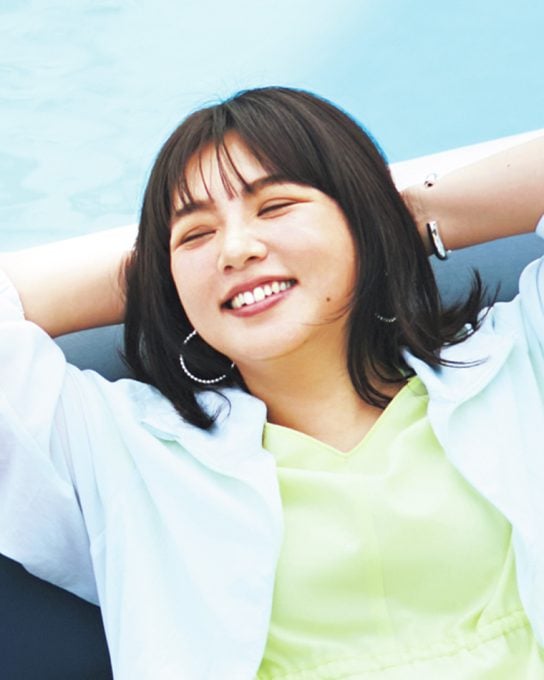 【野呂佳代さんの水際コーデ】ワンピ×シアーでUV対策もオシャレも抜かりなく♡