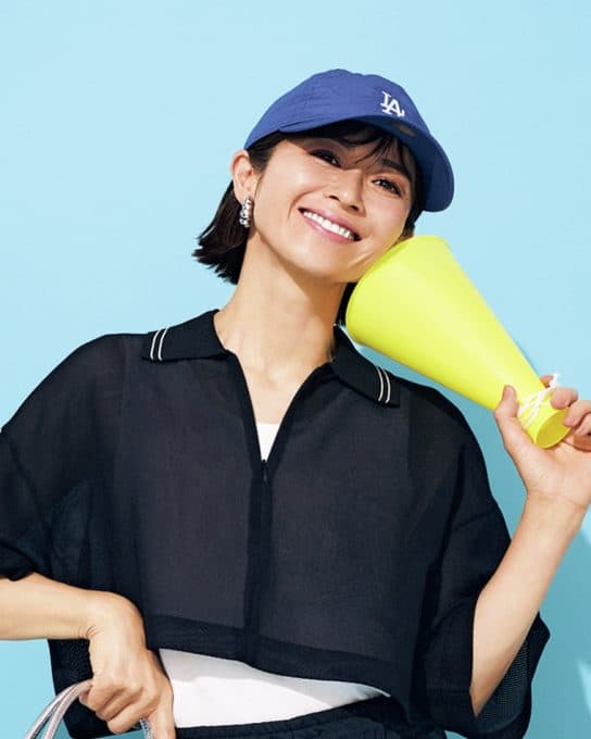 プチプラで気軽にキャラ変！スポーツ送迎にも品を纏える【透けポロニット】
