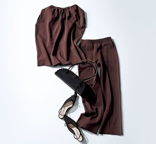 【大草直子さんの推し】大人を甘く見せる、ミルクチョコカラーのセットアップ