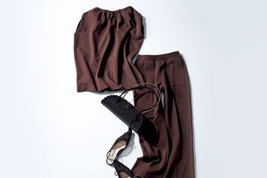 【大草直子さんの推し】大人を甘く見せる、ミルクチョコカラーのセットアップ