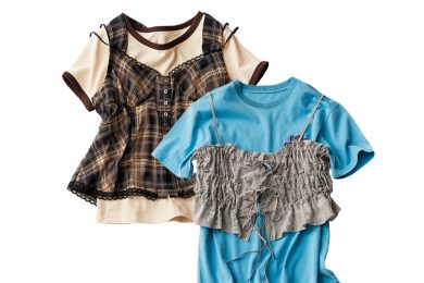 Tシャツがすぐに秋ファッションに変身【ビスチェ・ベスト】スタイルのアイディア