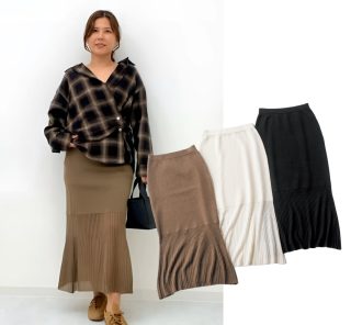 上品にもカジュアルにも使えて万能！40代の「ニットスカート」身長別コーデ〈3選〉