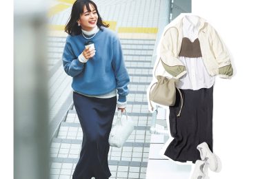 どんな靴もトップスも合う！【万能ロングスカート】で着回しコーデ