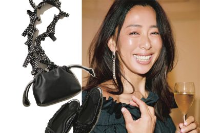 ホムパも飲み会も【映え小物】で乗り切る！黒コーデに華やぎをトッピング