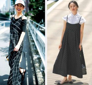 インナーを変えれば今から秋まで長〜く活躍！【キャミワンピース】コーデ〈３選〉