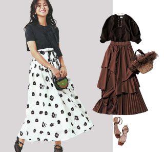 服選びが不安な人に…【無難トップスとロンスカ】は最高のワンツーコーデ！