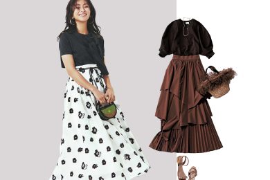 服選びが不安な人に…【無難トップスとロンスカ】は最高のワンツーコーデ！