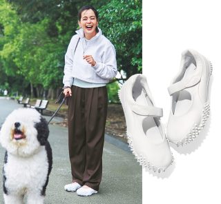 40代に大人気【バレエスニーカー】コーデ3選。多スクDayもたくさん歩ける！