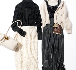 【STORY公認スタイリストコーデ対決】華やかでリラクシー。秋の大人の夜遊びコーデ〈2選〉