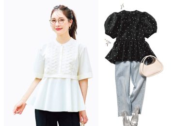 可愛いだけじゃない！「ふんわりペプラム」トップスで腰高＆スタイルアップ