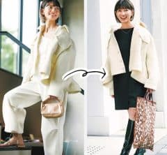 ワンピにもパンツにも合う最強アウター【ツイードブルゾン】を着回してみた！