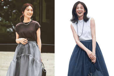 絶対失敗しないのにオシャレ！「無地トップスにふんわりスカート」最強説【３選】