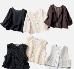 【秋アウター5選】手持ち服に足すだけ！40代はジレ&シアーアイテムできれい見え