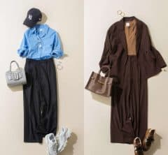 この秋人気加速中！【40代・ワイドパンツ×スニーカー】コーデ３選