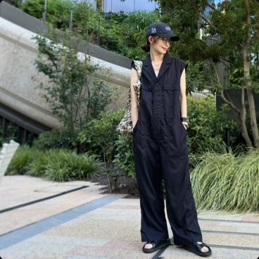 この夏よく着た〈オールインワン〉を秋仕様に取り入れて