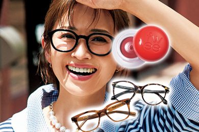 トレンドの【伊達メガネ】に似合う大人のメークが知りたい！