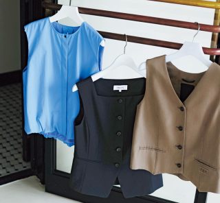 スタイルUPも、キチンと見えも叶えたいなら【短か丈ジレ】がイチオシ！