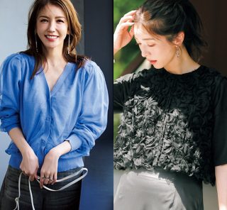 【ジレ&カーディガン】40代の夏服を“秋仕様”に変える正解コーデ〈3選〉