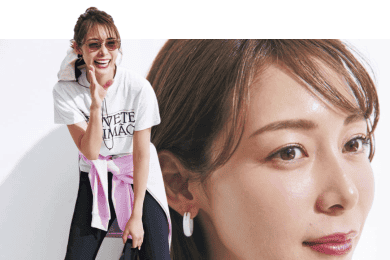 アクティブに動く日の「大人カジュアル」は“血色感メイク“で手抜きに見えない！