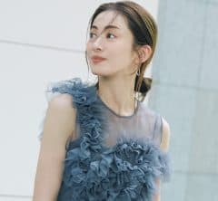 【チュール×オールインワン】グレーのワントーンなら凛とクールな装いに