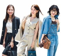 【40代のリアルトレンド】ジャケットは「肩掛け」がお約束!〈SNAP 3選〉