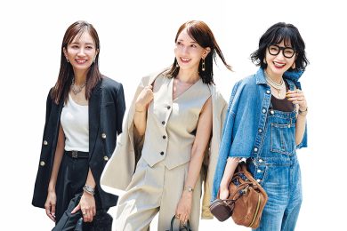 【40代のリアルトレンド】ジャケットは「肩掛け」がお約束！〈SNAP 3選〉