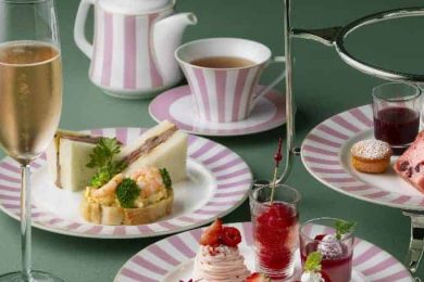 気品ある空間で〝モーヴピンク〟が映える「開業110周年アフタヌーンティー」【東京ステーションホテル】