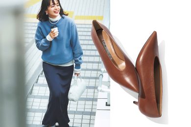 女性らしさとモード感を叶える【Ｖカットパンプス】着回しコーデ〈３選〉