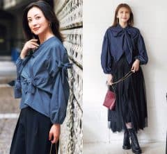 簡単に映えたい日の【華やぎブラウス】秋のお出かけスタイルが即完成