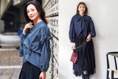 簡単に映えたい日の【華やぎブラウス】秋のお出かけスタイルが即完成