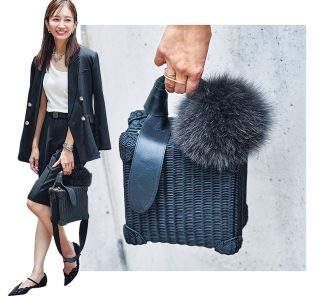バッグチャーム流行中！STORYライターは「ファー小物」で秋モードに