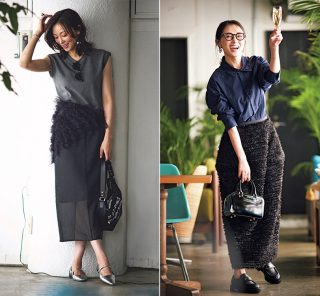 秋のママオフ時間を盛り上げる！【主役級ほぼクロスカート】コーデ〈3選〉