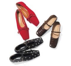 最旬ぺたんこシューズ！【スクエアトゥパンプス】40代が頼れるデザイン〈4選〉