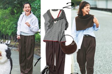 ネクスト黒パン！万能【ブラウンタックパンツ】で最旬着回し３コーデ