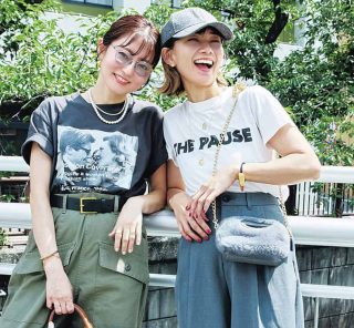 STORYライターの【秋コーデSNAP】カジュアル派2人の“小物使い”に注目！