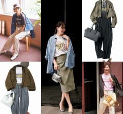 40代【秋のTシャツコーデ】５選。羽織って重ねて、キレイ見え！