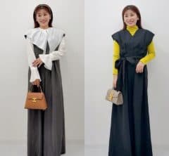 【40代秋冬コーデ】上品見え！『体型カバーオールインワン』シーン別着回し〈7選〉