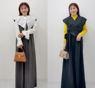 【40代秋冬コーデ】上品見え！『体型カバーオールインワン』シーン別着回し〈7選〉