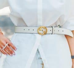 白シャツのマンネリ化を防ぐ、ウエストマークのアイディア〈６コーデ〉