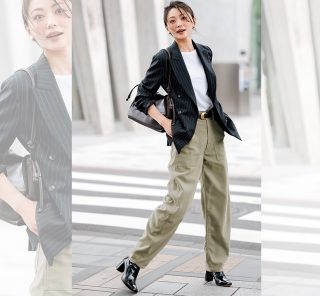 10月こそ“白T”の出番！【トレンド羽織り×無地Tシャツ】コーデ３選