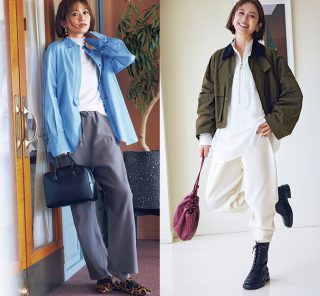 40代はこう着る！【スウェットパンツ】大人秋コーデの正解
