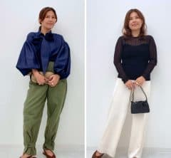 華やかトップスが主役！【40代×骨格ストレート】のパンツコーデ4選