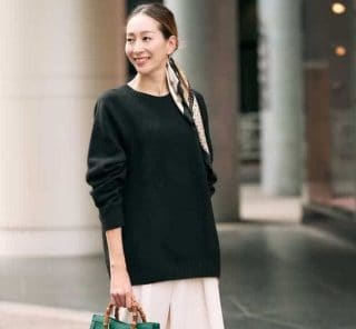 今、いちばん頼りになるユニクロ・GUの黒ニット！【おしゃれ読者スナップ10選】