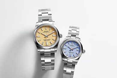【ロレックス待望の新色】マットなニュアンスカラーが新鮮な「オイスター パーペチュアル」