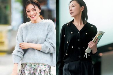 簡単コーデなのに『オシャレ！』って褒められる！【華やぎニット】女子会へ