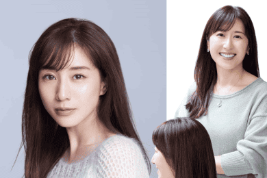 静かな色気は髪に宿る「田中みな実さん風」【40代の柔らか艶ロング】